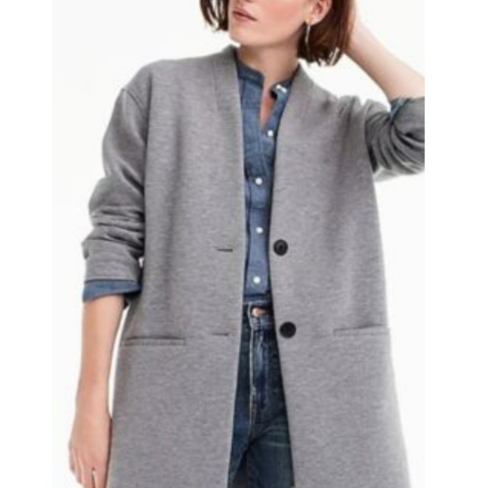 J. Crew Gray Women's Coat - Picture 2 of 9